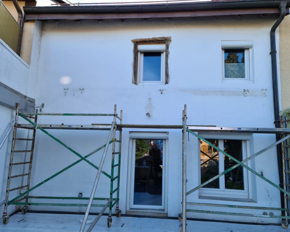 L’isolation minérale d’une façade d’une maison de ville à Genève
